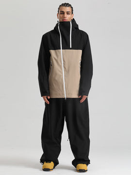 Gsou Snow HyperDrive Ganzjahres-Skianzug für Herren, Farbblock-Design, Cargo-Stil