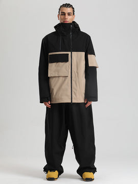 Gsou Snow Terrain Flow FlexZip Hybrid Cargo Snowboardanzüge für Herren