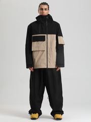 Gsou Snow Terrain Flow FlexZip Hybrid Cargo Snowboardanzüge für Herren