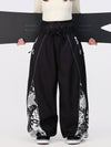 Damen Hyper Flux Color Graffiti Panel Reflective Line Jogger Baggy Snow Pants
