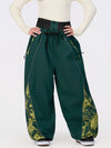 Damen Hyper Flux Color Graffiti Panel Reflective Line Jogger Baggy Snow Pants