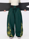Damen Hyper Flux Color Graffiti Panel Reflective Line Jogger Baggy Snow Pants