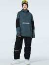 SnowCrest FrostTrek Anorak-Schneeanzüge für Herren mit halbem Reißverschluss