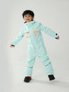 Kinder Air Pose Winter Warrior Einteiler-Schneeanzug im Blockdesign