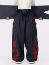 Damen Hyper Flux Color Graffiti Panel Reflective Line Jogger Baggy Snow Pants