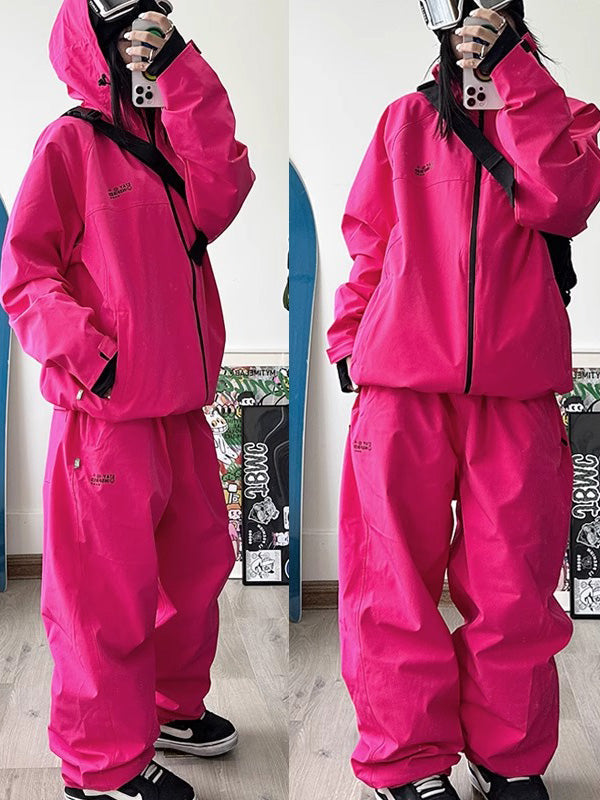 John Snow Damen-Schneeanzug, wasserdicht, zweiteilig, für Outdoor-Sportarten und alle Wetterbedingungen