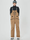 Damen Mountain Freerider Swag Cargo Snowboard Bib Overalls Baggy Snow Pants