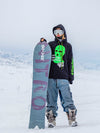 Snowall Unisex Gangster Swagger Snowscape Wasserabweisender Hoodie für Damen und Damen, Damen und Herren, mit Schneeflockenmotiv
