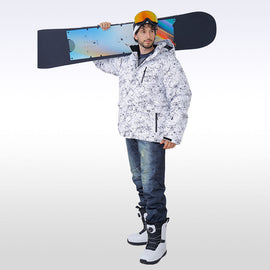 Wasserdichte Skijacke mit Kapuze, Modell Snowy Owl Mountain Ice Breaker, für Damen und Unisex