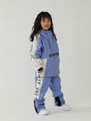 Kinder Air Pose Anorak-Schneeanzug mit Blumenmuster – Skijacke und Hose