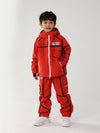 Kinder Air Pose Mountain Breaker Cargo-Schneeanzug mit Streifen – Skijacke und Hose