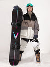 Damen-Unisex-Winteranorak mit reflektierenden, farbenfrohen Elementen, Vector-Aromak und Snowboardjacke