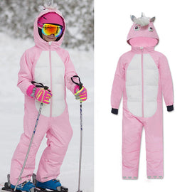 Mädchen Unisex Wasserdichter Winter-Einteiler Tierfreundlicher Einteiler Schneeanzug