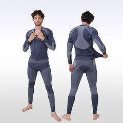 Snowverb Herren Komfortables, warmes und funktionales Funktions-Baselayer-Set