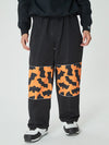 Swaggy Herren Cargo-Schneehose mit reflektierenden Knieeinsätzen