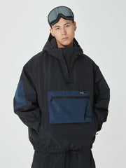 Herren Winter Bomber Baggy Snowboardjacke mit großen Cargotaschen Schneemantel
