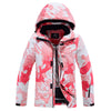 Arctic Queen Damen-Schneejacke in Tarnfarben und Rosa