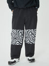 Swaggy Herren Cargo-Schneehose mit reflektierenden Knieeinsätzen
