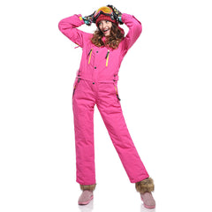 Damen-Wintermode Einteiliger Ski-Overall Winter-Schneeanzug