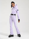 Gsou Snow Classic Damen-Skianzug mit Gürtel und ausgestelltem Bein