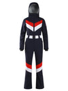 Gsou Snow Retro V-Streifen-Skianzug für Damen