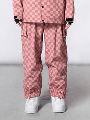 RAWRWAR Schachbrett-Snowboardhose für Damen