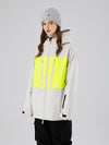 Searipe Independent Colorblock Windbreaker-Schneejacke für Damen