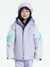 Mädchen-Winter-Schneejacke von Vector, farbenfroh und isoliert