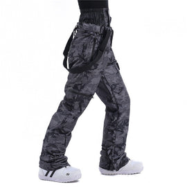 RIIVIYELE Herren Winter-Berg-Schneehose Ski-Latzhose
