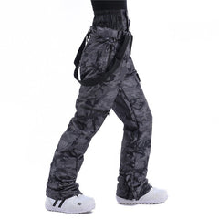 RIIVIYELE Herren Winter-Berg-Schneehose Ski-Latzhose