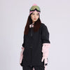 Cosone Damen Winterjacke mit Reißverschluss und Farbblock-Design, Windbreaker, Schneejacke