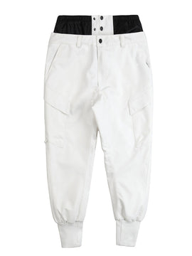 RAWRWAR Damen High Waist Harem Waterproof Mountain Jogger Snow Pants Mountain Pants