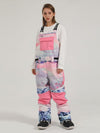 Gsou Snow Mountain Discover Colorblock Snowboard-Trägerhose für Herren