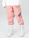 Searipe Unisex Winter-Schneehose mit reflektierenden Buchstaben für Damen und Herren