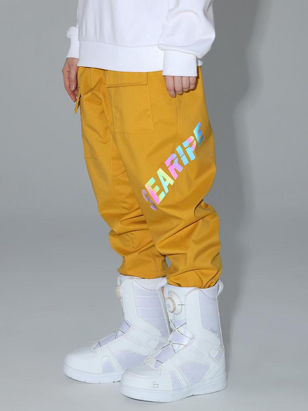 Searipe Unisex Winter-Schneehose mit reflektierenden Buchstaben für Damen und Herren