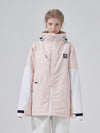 RAWRWAR Damen-Winterparka mit Farbblockärmeln und Powder Space-Design