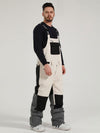 Gsou Snow Mountain Discover Colorblock Snowboard-Trägerhose für Herren