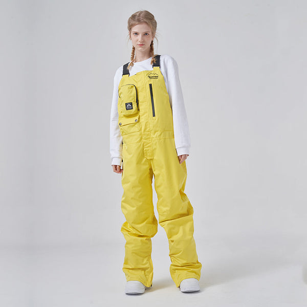 RAWRWAR Ice Storm Pocket Solid Snow Bib Pants für Damen
