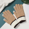 Snowverb Winter Winddichte Strickhandschuhe mit Muster