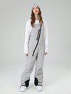 Searipe Damen-Winter-Schneehose mit schrägem Reißverschluss