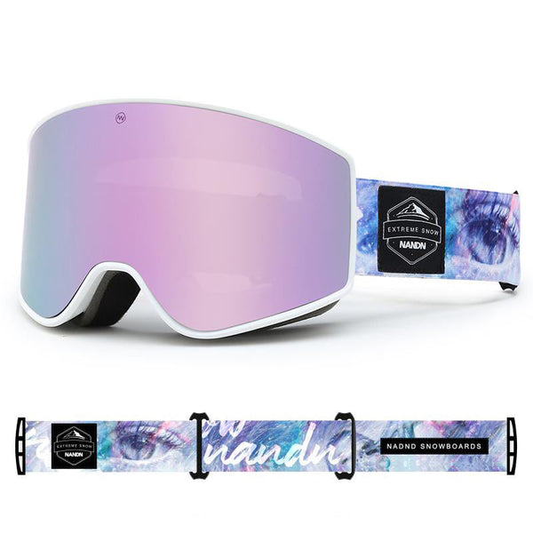 Nandn Unisex Snowboard-Schutzbrille mit austauschbaren Gläsern