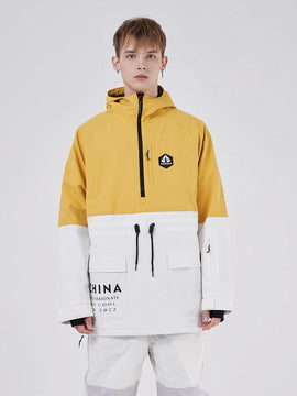 RAWRWAR Winter Infinity Colorblock Parka Schneejacke für Herren