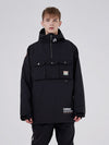 RAWRWAR Damen-Skijacke mit 3 Cargo-Taschen und halbem Reißverschluss