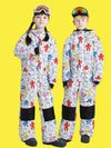 Unisex Phibee Einteiler Stylischer Skianzug Winter Jumpsuit Schneeanzug für Jungen & Mädchen