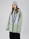 Searipe Independent Colorblock Windbreaker-Schneejacke für Damen
