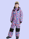 Unisex Phibee Einteiler Stylischer Skianzug Winter Jumpsuit Schneeanzug für Jungen & Mädchen