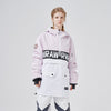 RAWRWAR Powershot Cargo Damen-Schneejacke mit halbem Reißverschluss und abnehmbarem Saum