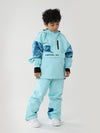 Kinder Air Pose Cargo-Schneeanzug mit Blumenmuster – wasserdichte Ski- und Snowboardjacke mit passender Hose