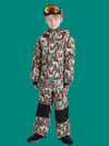 Unisex Phibee Einteiler Stylischer Skianzug Winter Jumpsuit Schneeanzug für Jungen & Mädchen