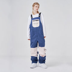 RAWRWAR Mountain Discover Colorblock Ski-Latzhose für Damen